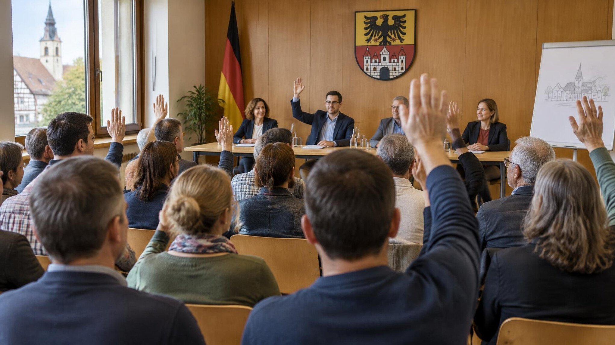 german town hall meeting